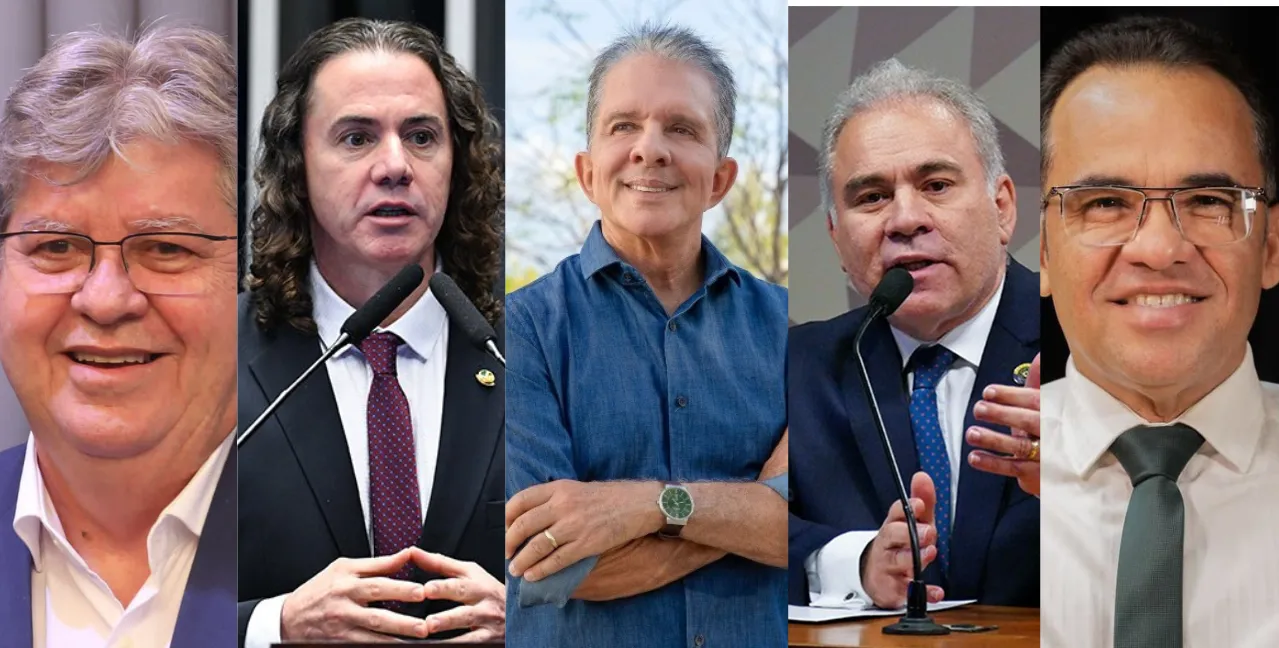 Quaest para o Senado na PB: João, 28%; Veneziano, 18%; Nabor, 12%; Queiroga, 7%; Major Fábio, 3%
