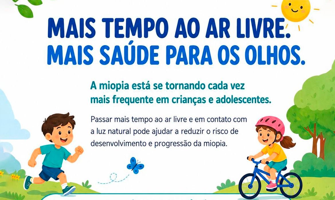 Oftalmologistas alertam para uso de telas e a miopia em crianças
