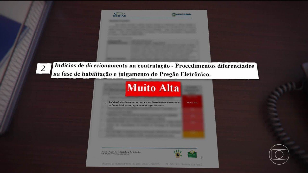 Auditoria da Cedae aponta suspeitas de favorecimento em contrato de R$ 35,8 milhões para soluções de IA