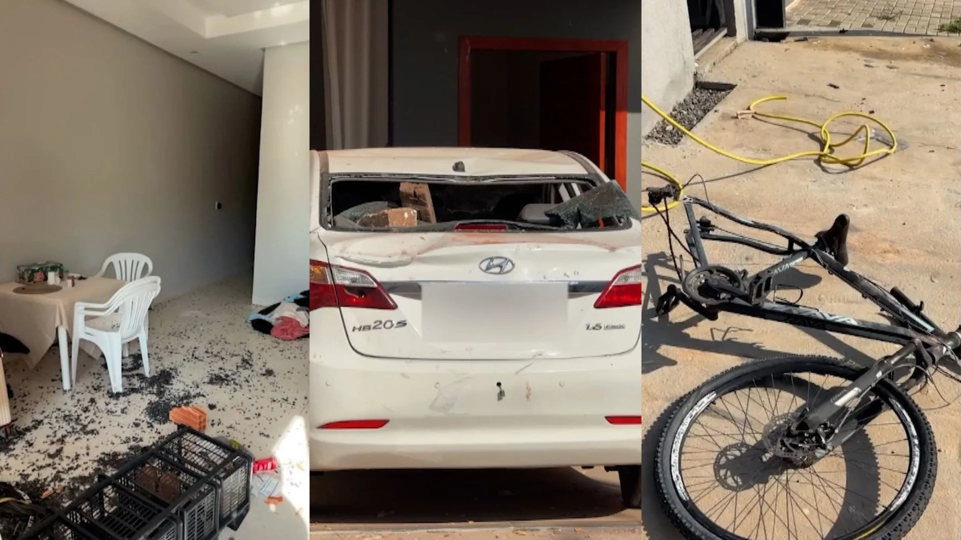 Entregador é agredido por cliente, e casa é depredada por motociclistas em Canaã dos Carajás; VÍDEO 