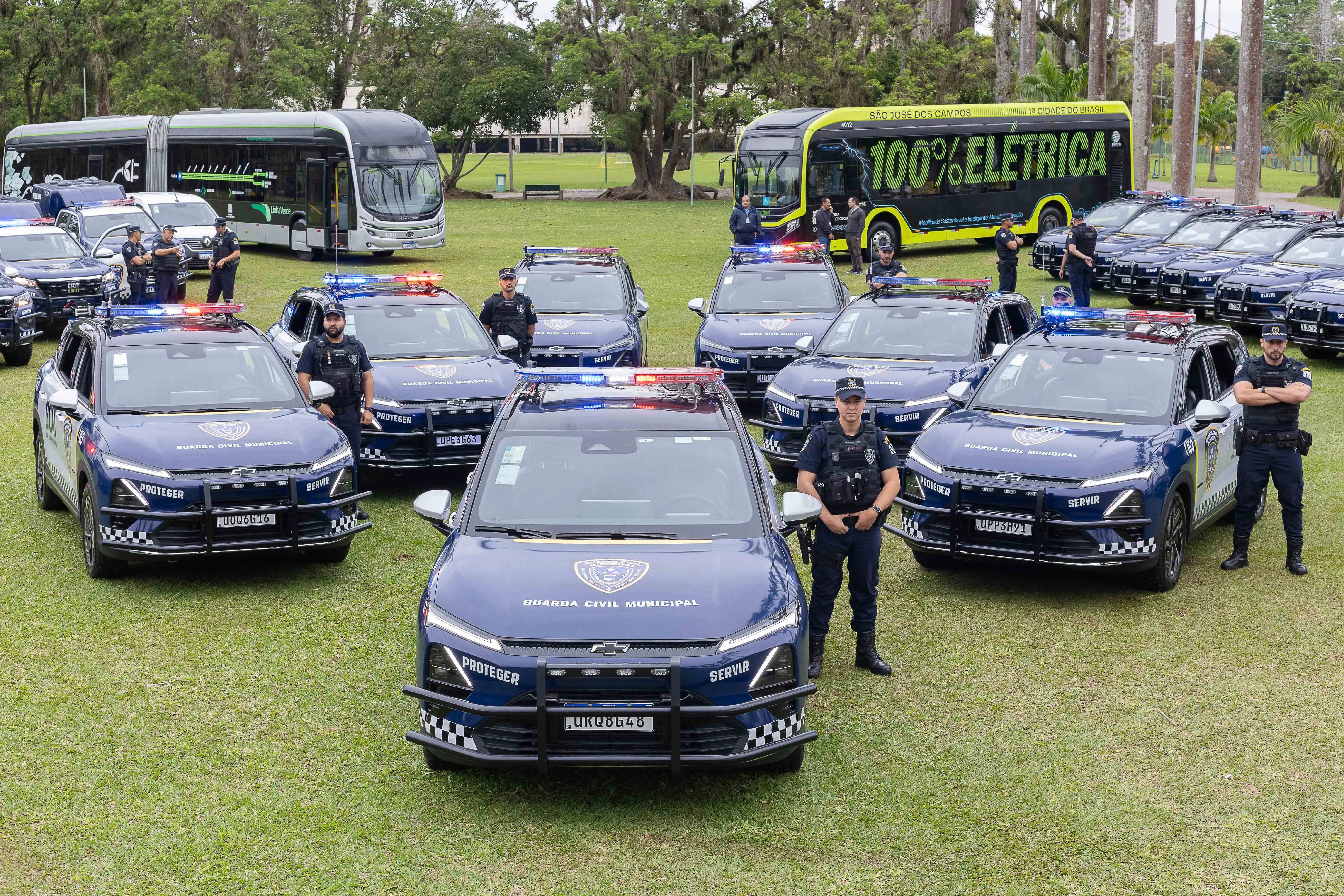 Prefeitura SJC reforça segurança com nova frota 100% elétrica da GCM