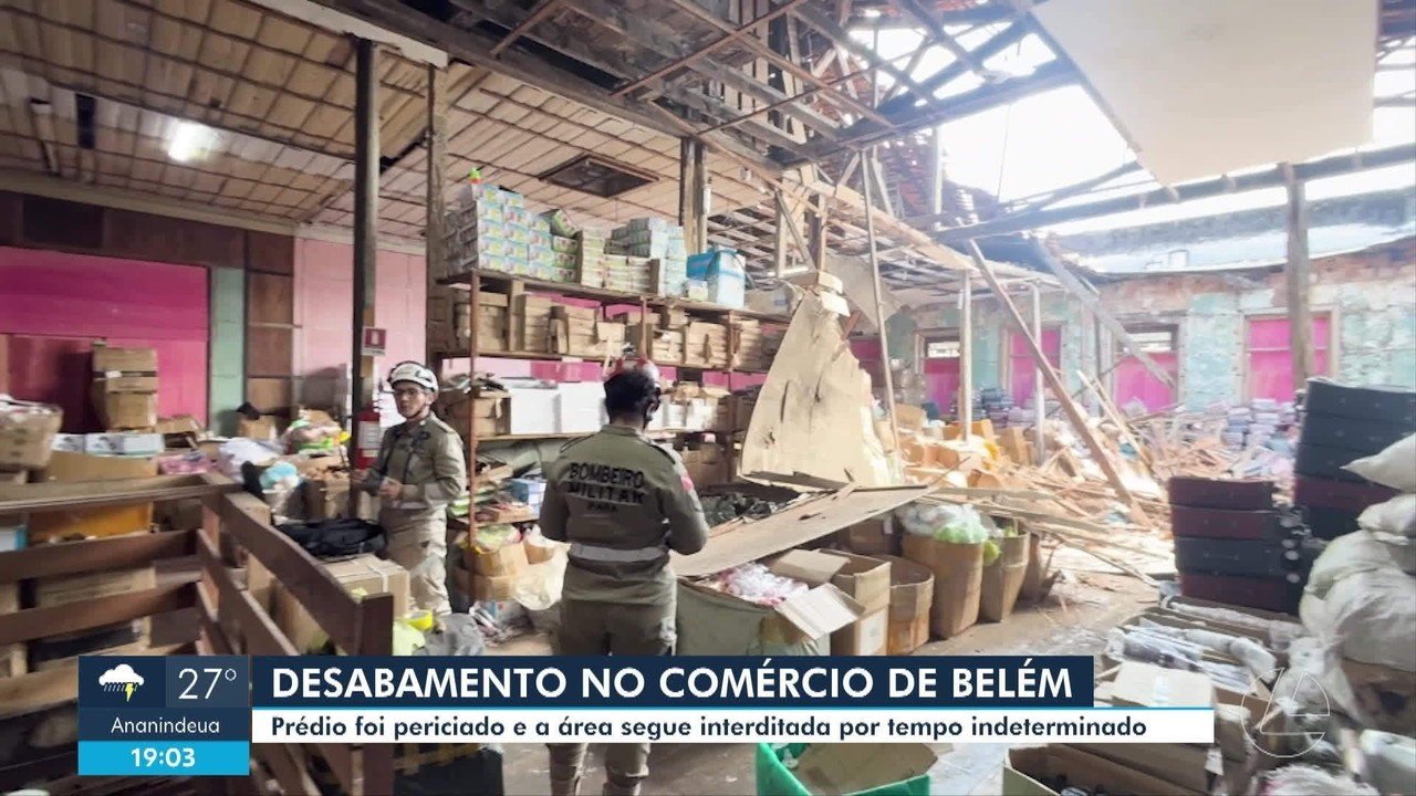 Dois meses após desabamento de casarão, Travessa 13 de Maio segue interditada no centro comercial de Belém