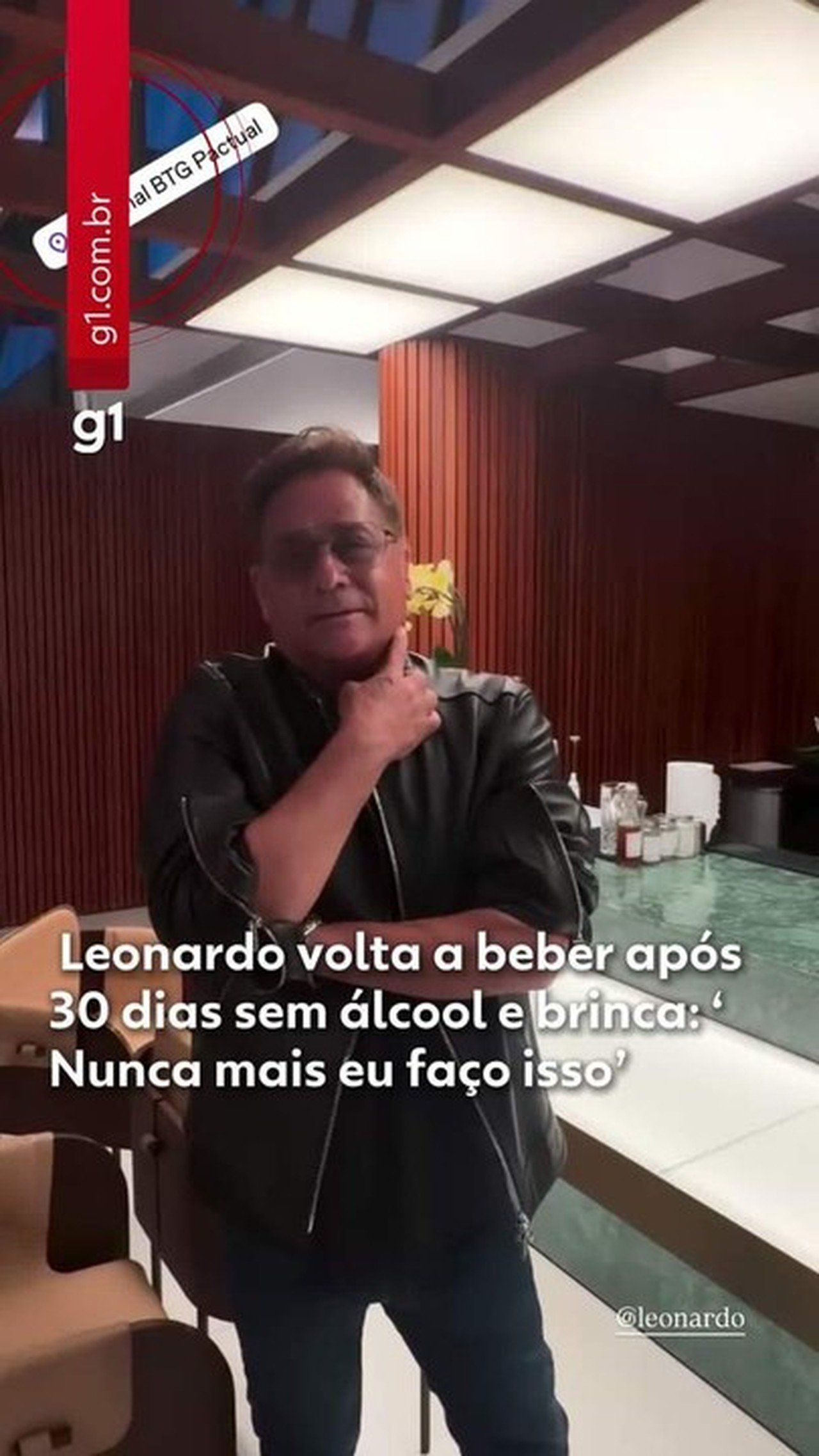 Leonardo volta a beber após 30 dias de abstinência: o que o álcool tem a ver com os triglicérides