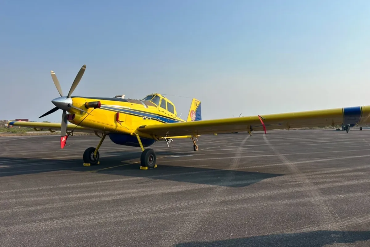 Aeronaves enviadas pelo Governo Federal iniciam combate a incêndios florestais no Amazonas