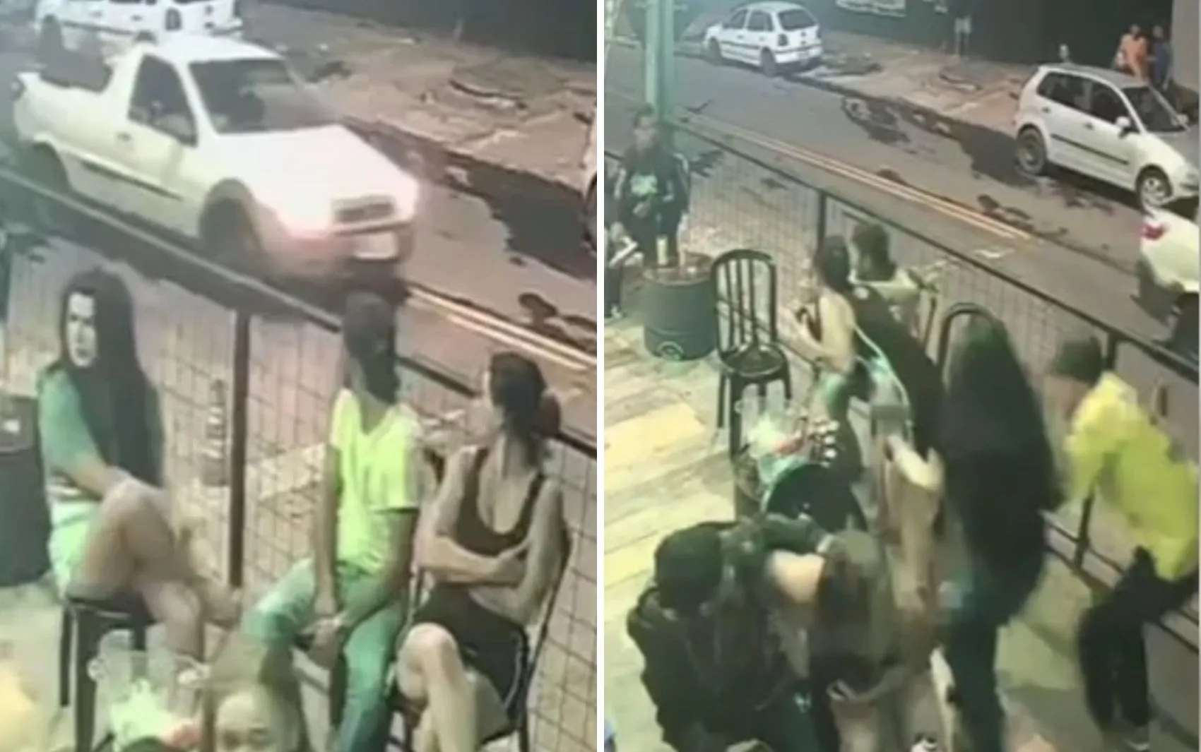 Vídeo mostra pânico de clientes após série de tiros em frente a distribuidora; um suspeito foi preso