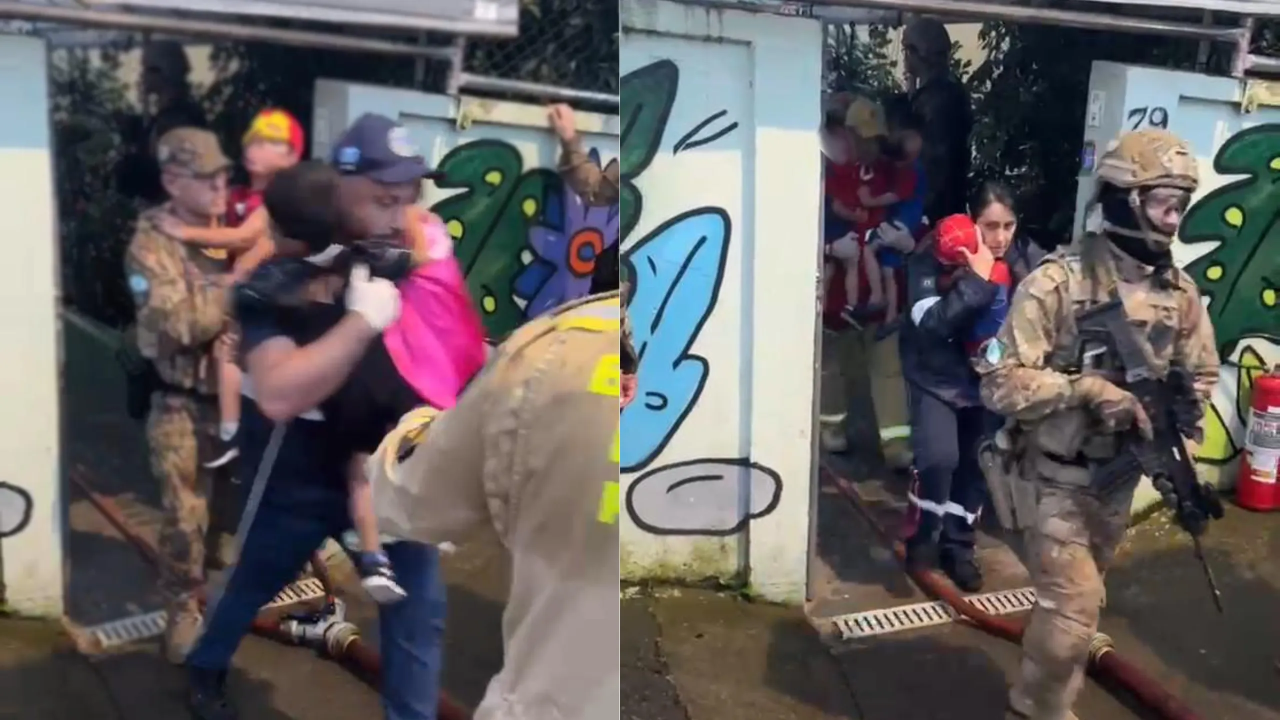 VÍDEO: veja o momento em que crianças são resgatadas após serem mantidas reféns em CMEI de Curitiba