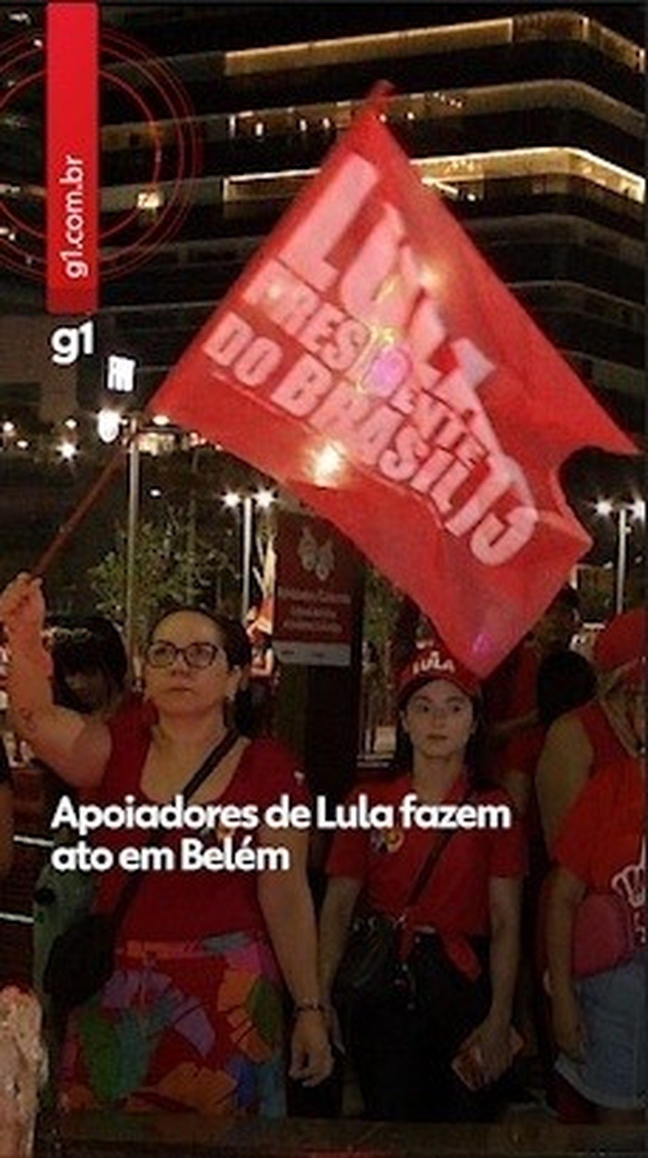 Apoiadores de Lula fazem ato em Belém 