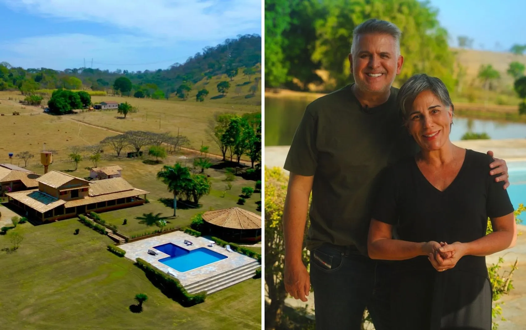 Orlando Morais conta que passou infância em fazenda que se tornará condomínio e, depois, levou a família com Glória Pires para viver lá: 'Mora no nosso coração'